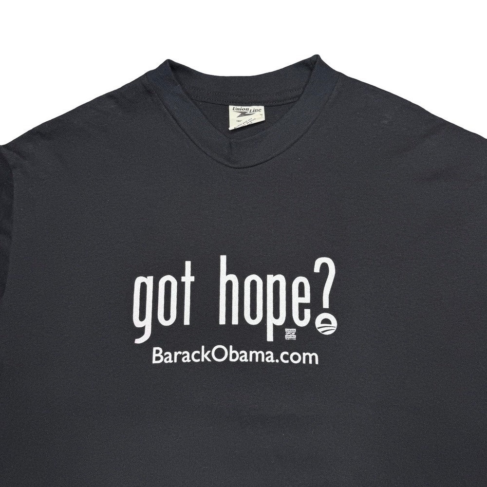 2000s Barack Obama - Got‎ Hope?  Union Made politics shirt